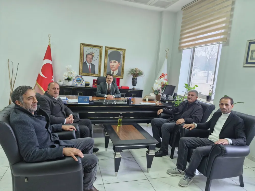 SOLHANLI MUHTARLARDAN BAŞKAN DOĞU’YA ZİYARET